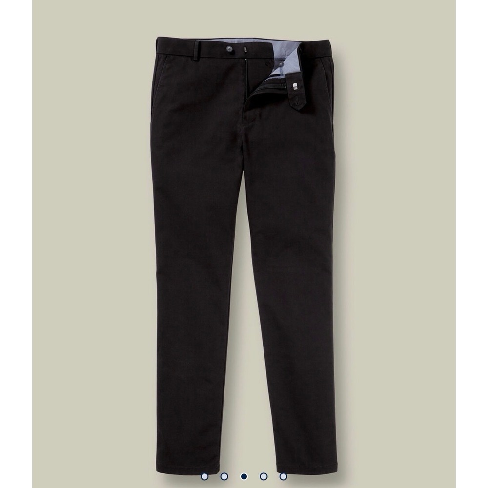 Charles Tyrwhitt Men's Ultimate Non-Iron Chinos In Black Size 30W/30L NWT